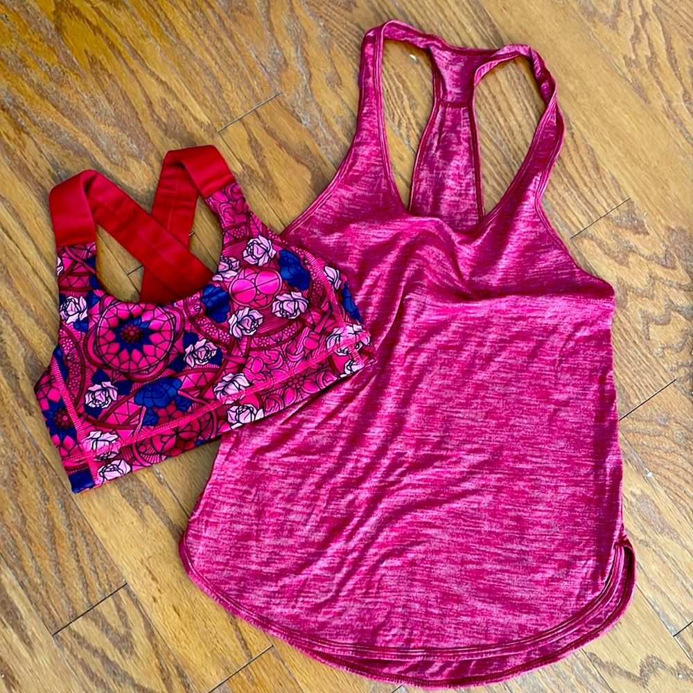 Bundle: lululemon tank and sports bra